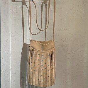 Paradox Purse, Tan Fringe Small